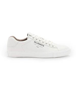 AllSaints – underground – leder-sneaker - Weiß