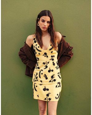 TOPSHOP Co-ordembellished Linen Cami - Green