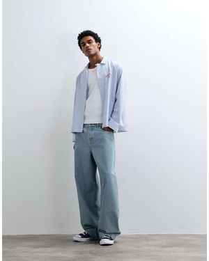ASOS Jeans Ampi Lavaggio Chiaro - Blu