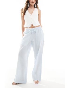 Hollister Low Rise baggy Pull On Pants - Blue