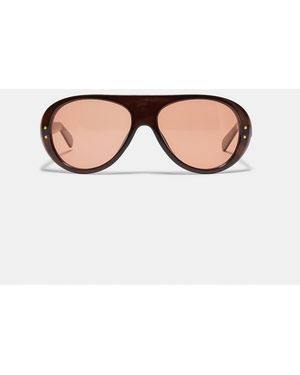 Stradivarius Round Detail Sunglasses - Natural