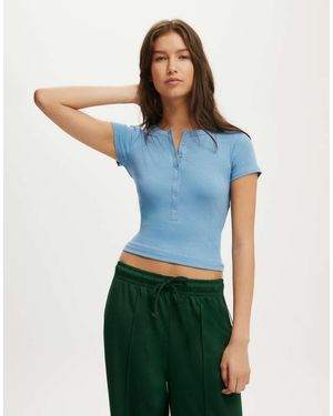 Cotton On Christy Henley Tee - Blue