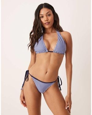 Peek & Beau Triangle Bikini Top - Blue