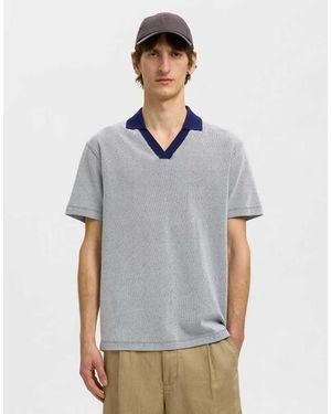 SELECTED Polo Shirt - Grey