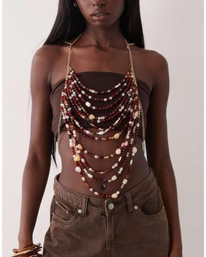ASOS Limited Edition Beaded Body Chain - Blue