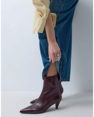 ASOS Rivelle Botines De Tacón Bajo En-Rojo - Morado
