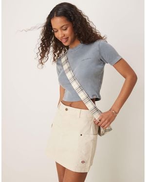 Dickies – river ranch – minirock im western-design - Grau
