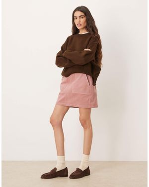 Threadbare – minirock aus cord - Natur