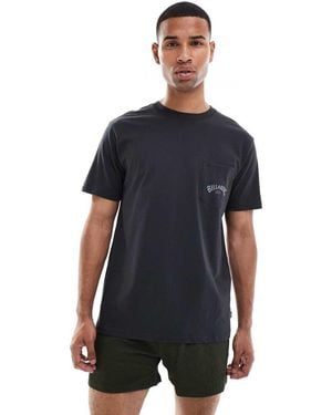 Billabong Stacked Arch Pocket T-Shirt - Blue