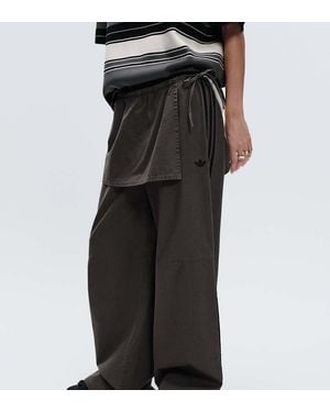 adidas Originals x ASOS Oversized joggers With Skirt Overlay - Black