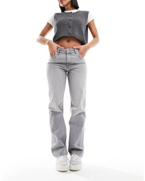Bershka Straight Leg Jeans - Grey