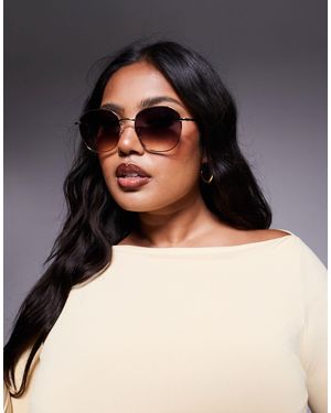 Quay Quay Jezabell Round Metal Sunglasses - Grey