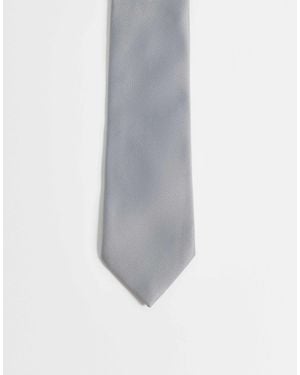ASOS Plain Satin Tie - White