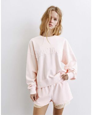 Pull&Bear – sweatshirt - Weiß