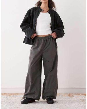 Weekday Pantalones De Chándal Abombados De - Negro