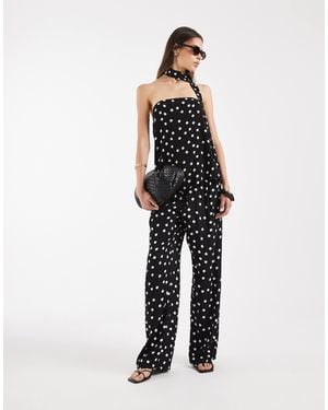 Vero Moda Woven Wide Leg Trousers - Black