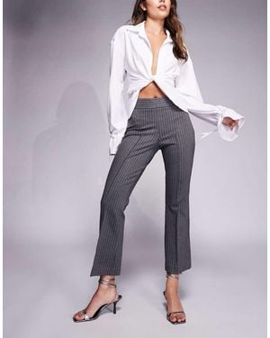 GOOD AMERICAN Soft-stretch Ponte Kick Flare Trousers - Blue