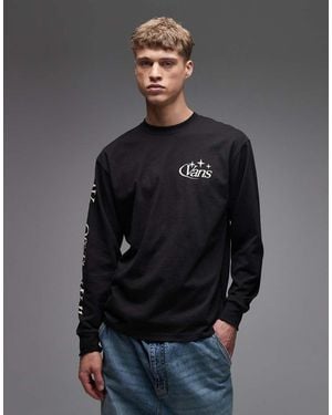 Vans Advanced Vee Long Sleeve Back Print T-Shirt - Grey