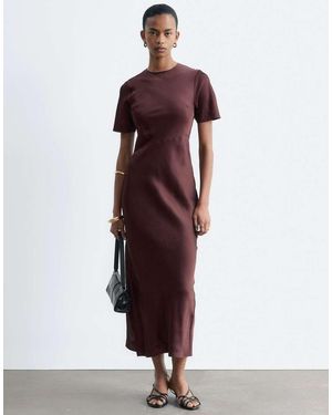 & Other Stories Satin Maxi Dress - Purple