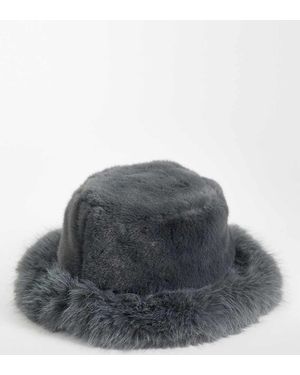Kaiia Exclusieve Bucket Hat Van Faux-Fur - Grijs