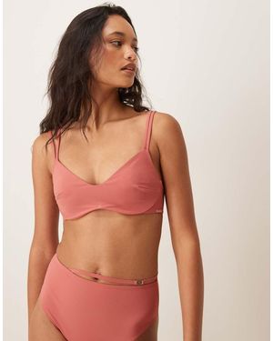 Calvin Klein Luxe Bralette Bikini Top - Pink