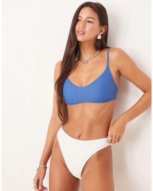 Abercrombie & Fitch – bralette-bikinioberteil - Blau