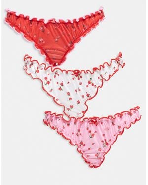 Wednesday's Girl 3 Pack Panties - Pink
