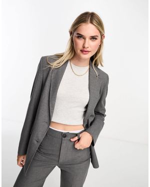 Pull&Bear Oversized Blazer Co-ord - Gray