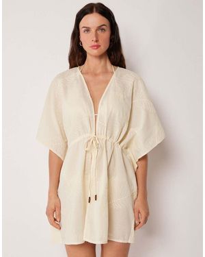 Calzedonia Short Beach Kaftan - Natural