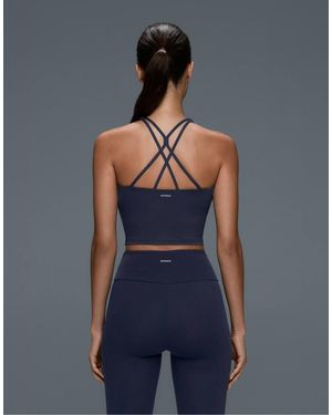 Oysho Comfortlux Strap Tank Top With Cups - Blue