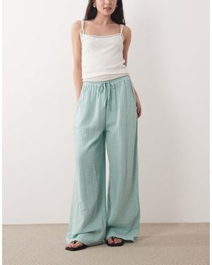 Iisla & Bird Flowy Wide Leg Pants - Green