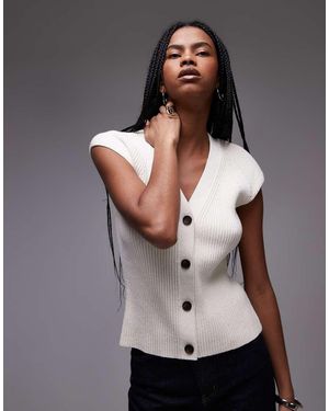 ARKET Knitted Waistcoat Tank - Grey