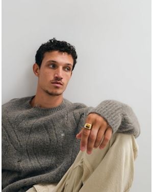 AllSaints Niko strickpullover aus merinowolle - Grau