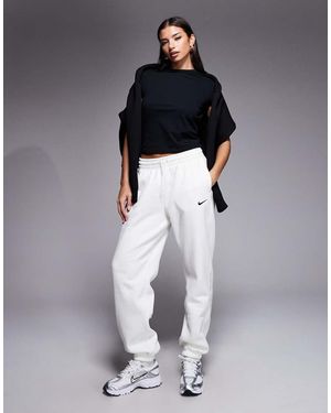 Nike Phoenix Fleece High Waist Oversized Cuffed Joggers - Blue