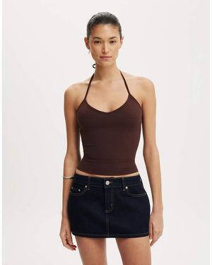 Cotton On Micro Low Denim Skirt - Blue