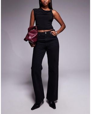 River Island Relaxed Straight Leg Jean - Blue
