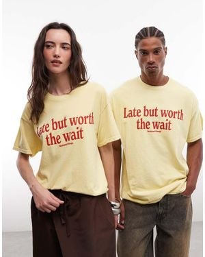 Reclaimed Vintage Slogan T-shirt - Natural