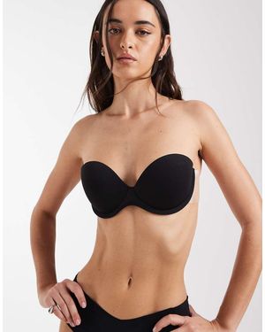 ASOS Molded Strapless Backless Bra With Stick On Wing - Black