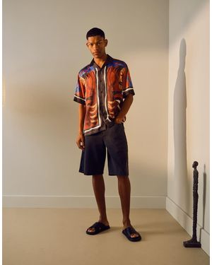 TOPMAN Short Van Keperstof - Naturel
