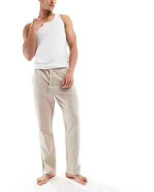 Only & Sons Pantaloni Testurizzati Écru Slavato - Nero