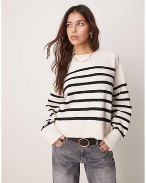 New Look Stripe Jumper - Natural