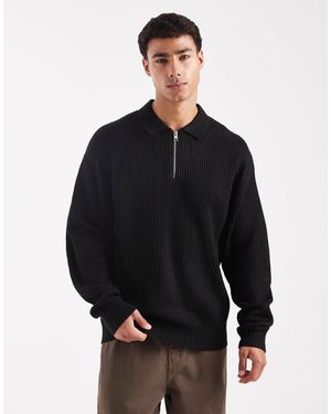 JJ Rebel – oversize-strickpullover - Schwarz
