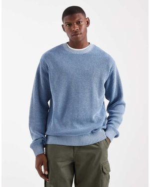 Redefined Rebel Boxy Knitted Jumper - Blue