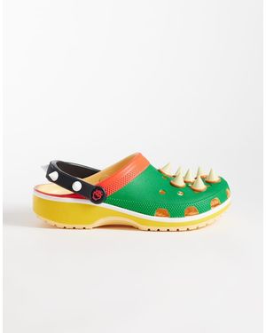 Crocs™ Zuecos Clásicos Bowser - Verde