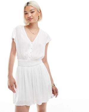 Superdry Combishort imprimé à manches courtes - cassé - Blanc