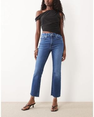 GOOD AMERICAN Soft Tech Good Legs Straight Leg Jeans - Blue