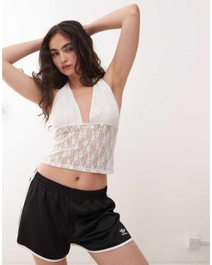 Collusion Lace Halter Top - Pink