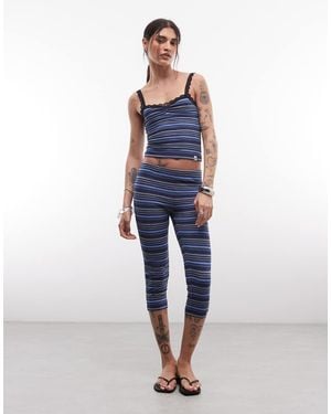 Collusion Fitted Capris - Blue