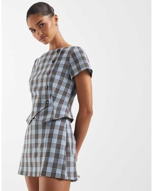 ASOS Tailored Pelmet Mini Skort - Blue