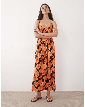 Miss Selfridge Spun Strappy Maxi Dress - Multicolour